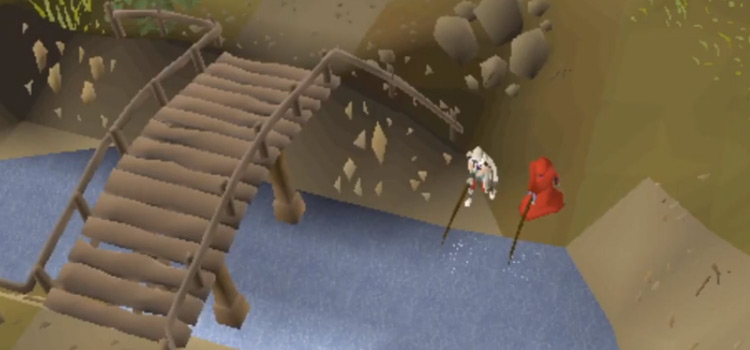 Fly fishing screenshot in Old School RuneScape
