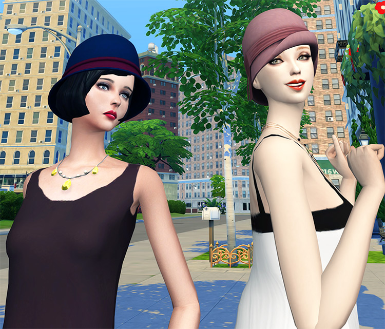 Cloche Hat Set for The Sims 4