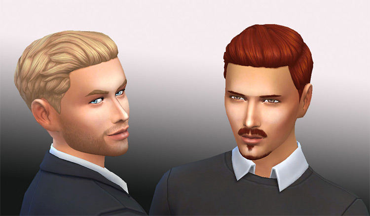 Slicked Back Hair 1920s Style / Sims 4 CC