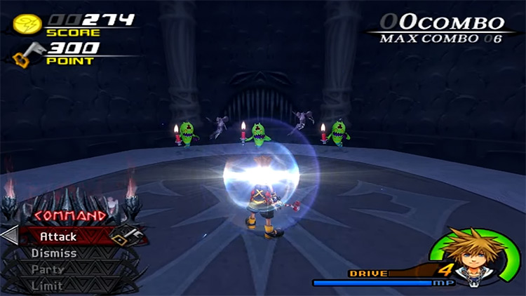 KH2 HD Titan Cup battle screenshot