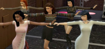 Girl group dancing in club / Sims 4 Screenshot