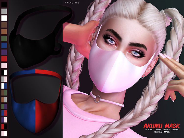 Akumu Mask Design for The Sims 4