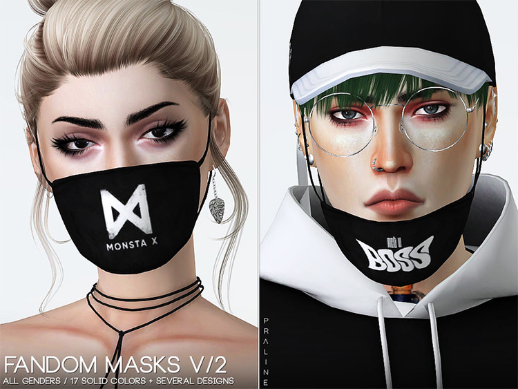 Fandom Masks Set #2 / Sims 4 cc