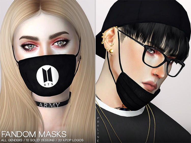 Fandom Masks Set #1 / Sims 4 CC