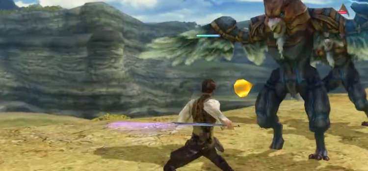 Shikari Balthier Ninja Sword battle screenshot / FFXII HD