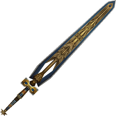 Excalibur weapon render from FF12