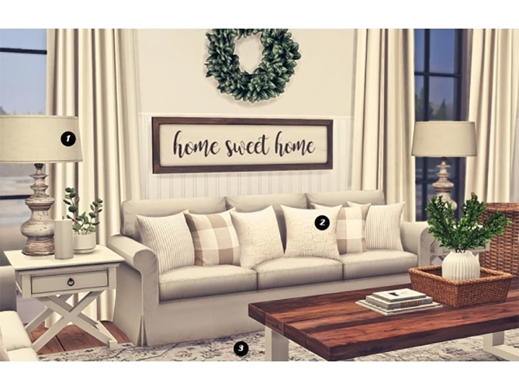 Vintage Farmhouse Mini Set / Sims 4 CC