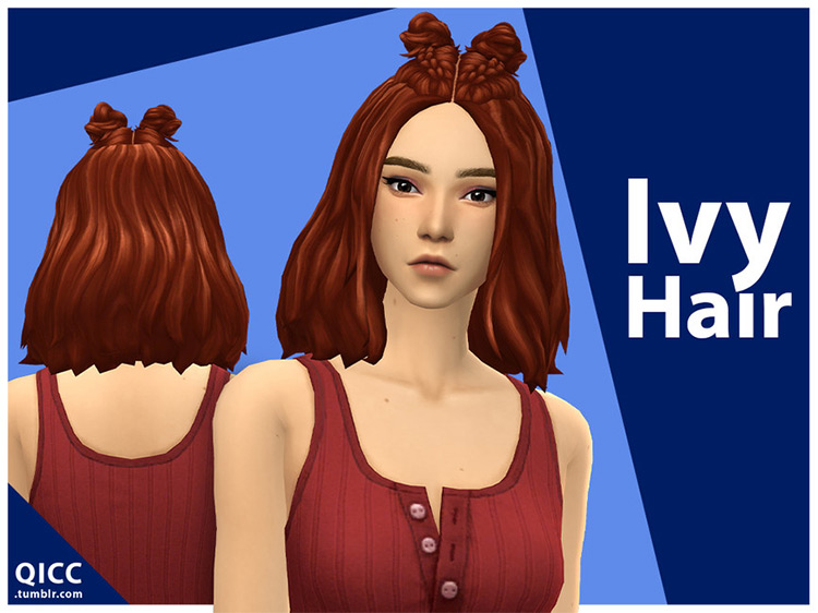 The Sims 4  Best Half Up  Half Down Hair CC   FandomSpot - 69