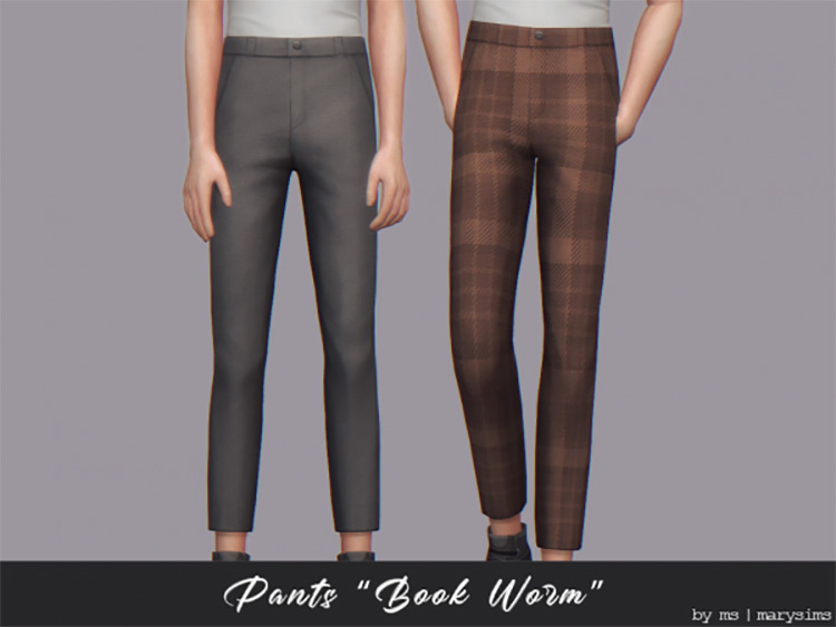 Bookworm Pants / Sims 4 CC