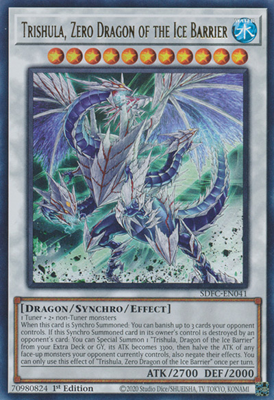 Trishula Dragon of the Ice Barrier Yu-Gi-Oh Card