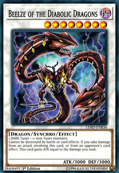 Beelze of the Diabolic Dragons Yu-Gi-Oh Card