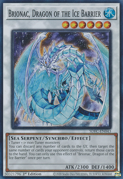 Brionac, Dragon of the Ice Barrier YGO Card