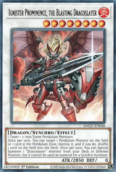 Ignister Prominence, the Blasting Dracoslayer YGO Card