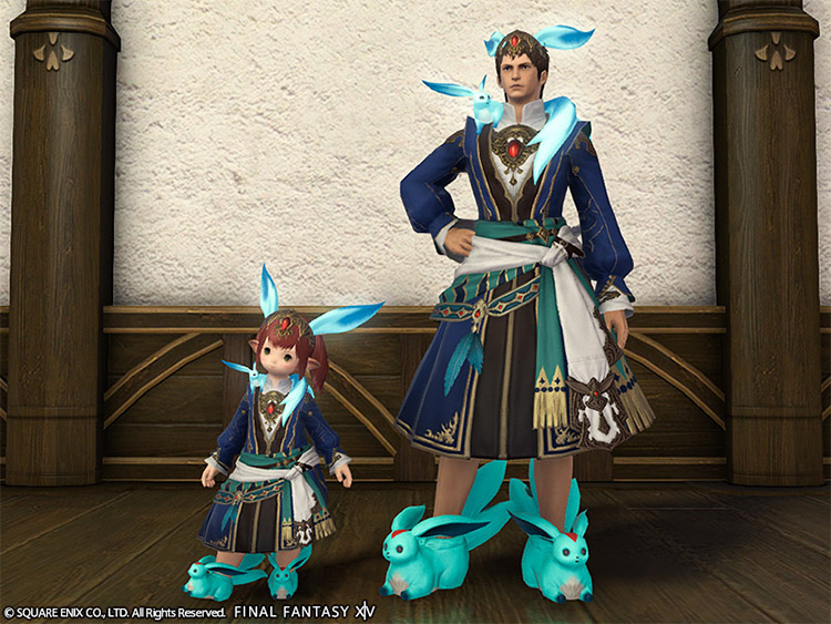 Carbuncle Slippers attire in FFXIV