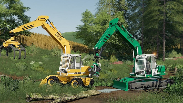 Excavator Liebherr 902 Modpack for FS19