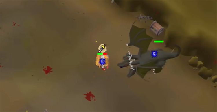 King Black Dragon boss battle in OSRS