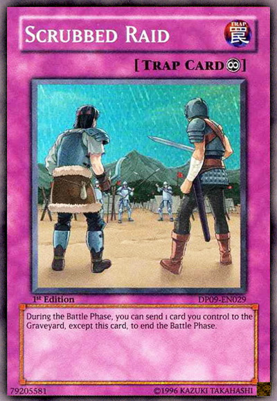 Scrubbed Raid Yu-Gi-Oh Card