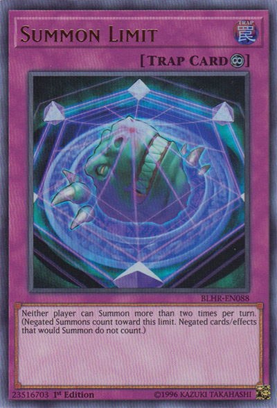 Summon Limit Yu-Gi-Oh Card