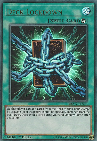 Deck Lockdown Yu-Gi-Oh Card