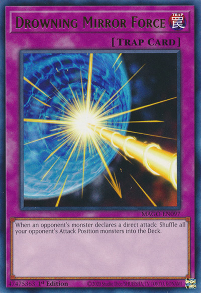 Drowning Mirror Force YGO Card