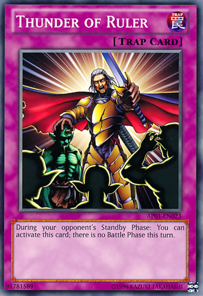 Thunder of Ruler YGO Card