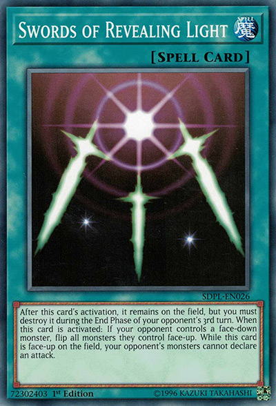 Swords of Revealing Light YGO Card