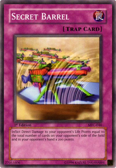 Secret Barrel Yu-Gi-Oh Card