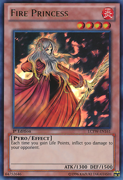 Fire Princess YGO Card