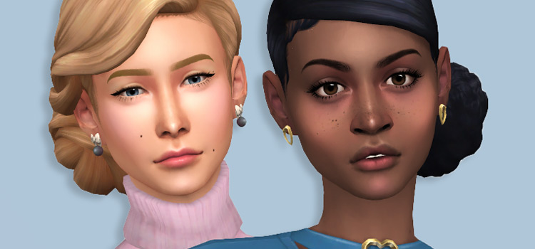 TS4 Custom female nose sliders CC preview