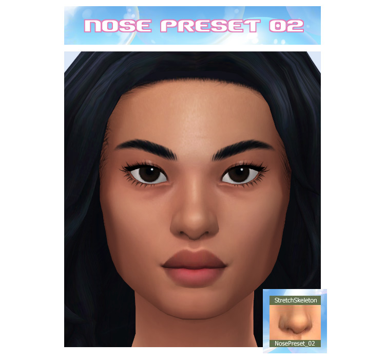 Four Nose Presets Sims 4 CC