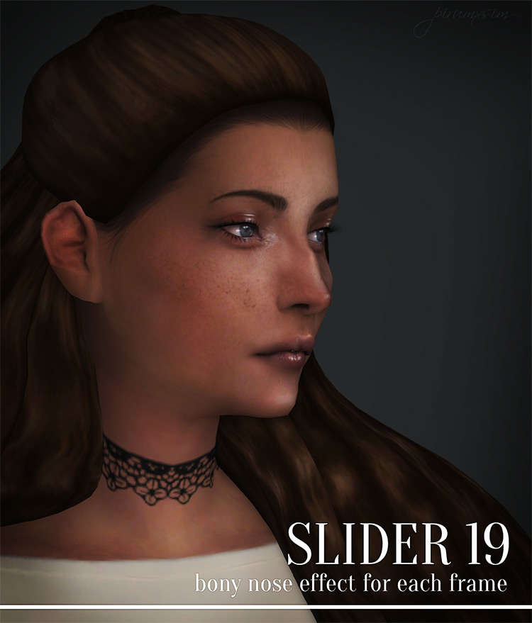 Bony Nose Effect Slider for Sims 4