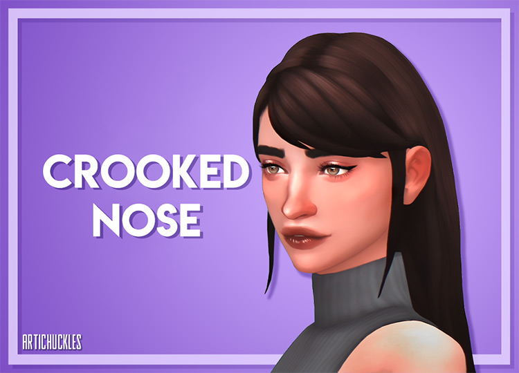 Crooked Nose Preset Sims 4 CC