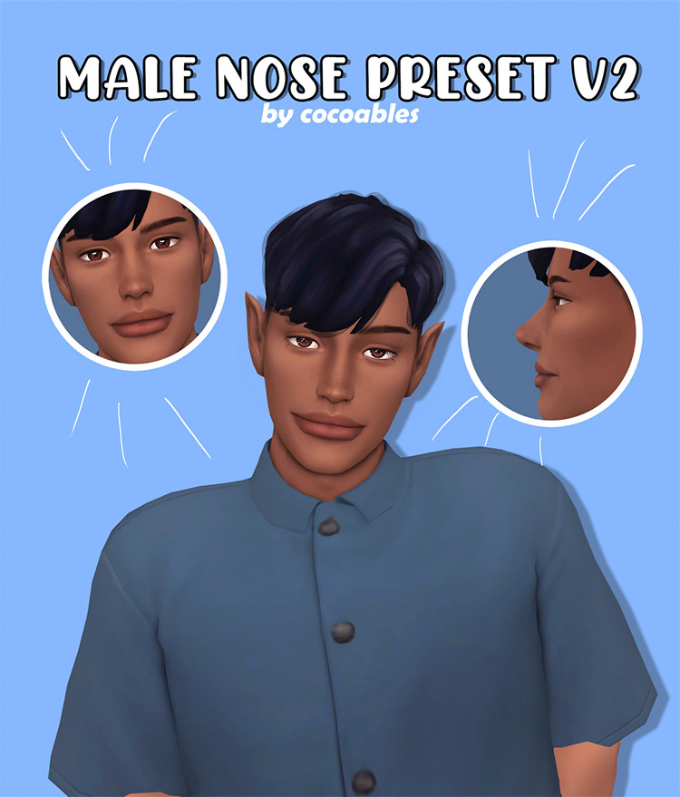 Male Nose Presets for Sims 4