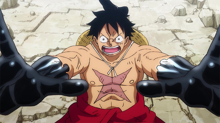 Monkey D. Luffy in One Piece anime