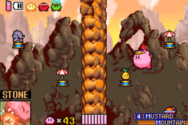 Kirby & The Amazing Mirror GBA gameplay