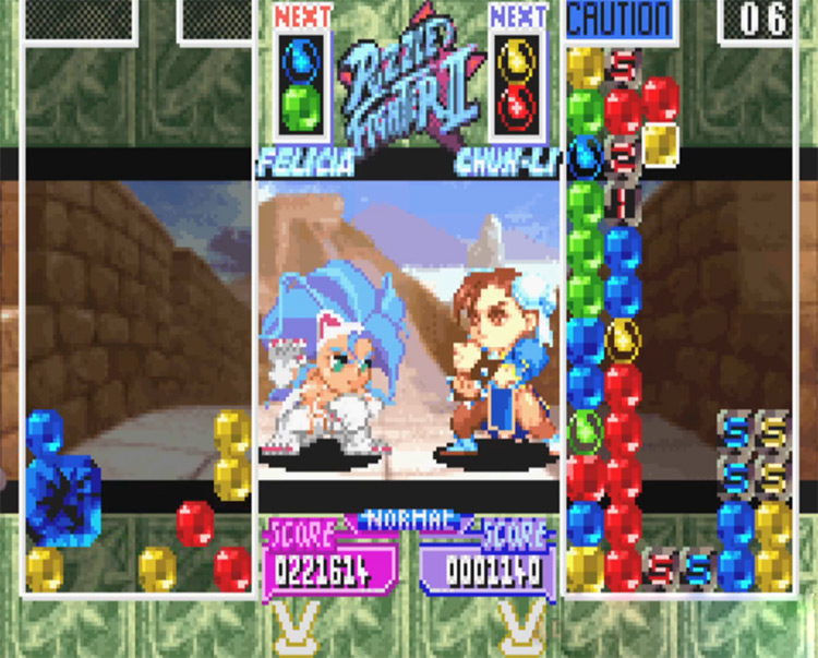 Super Puzzle Fighter II Turbo gameplay screenshot