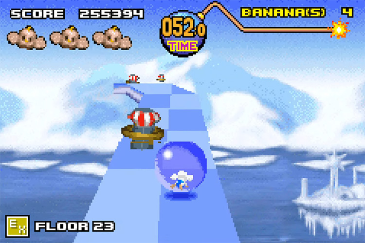 Super Monkey Ball Jr. GBA game screenshot