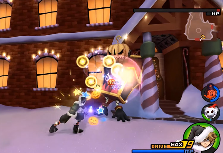 Scan enemy HP bar ability / KH2 Screenshot