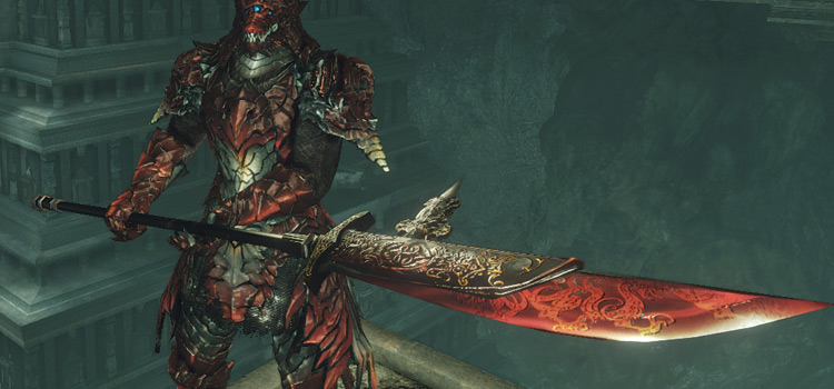 Black Dragon Halberd weapon preview for DS2