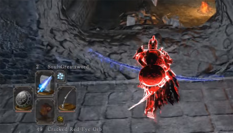 Sorcerer’s Twinblade weapon screenshot from Dark Souls 2