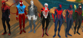 Spiderman custom Marvel costumes for The Sims 4