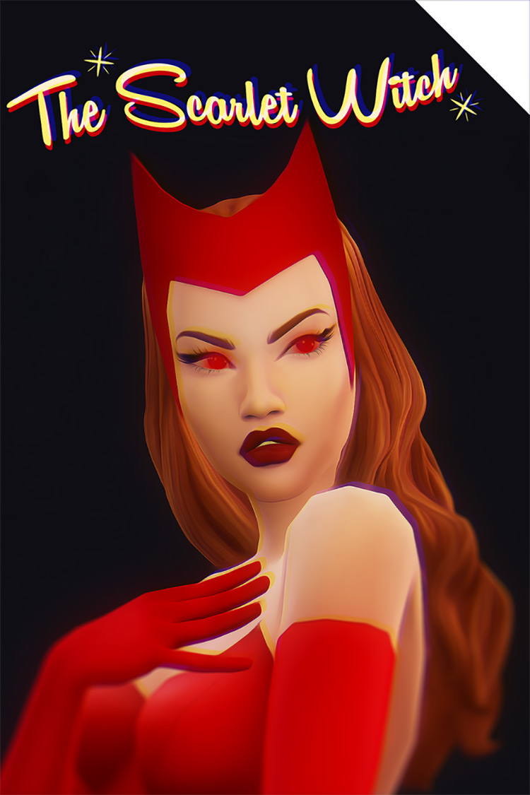 The Scarlet Witch for Sims 4