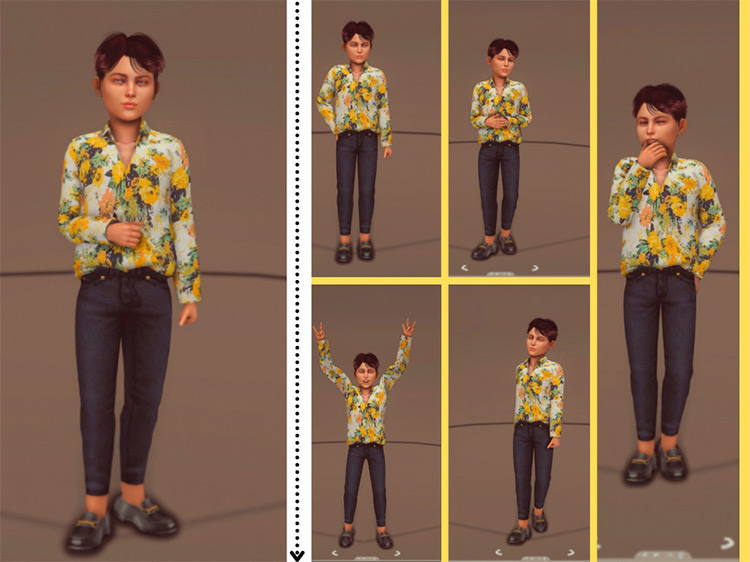 Kids Pose Pack for The Sims 4