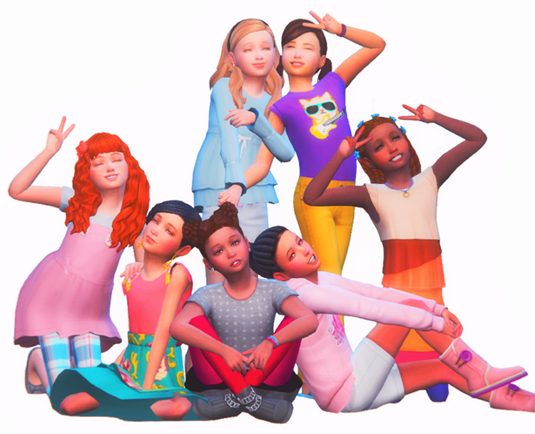 Best Sims 4 Babies   Kids Pose Packs  All Free    FandomSpot - 70