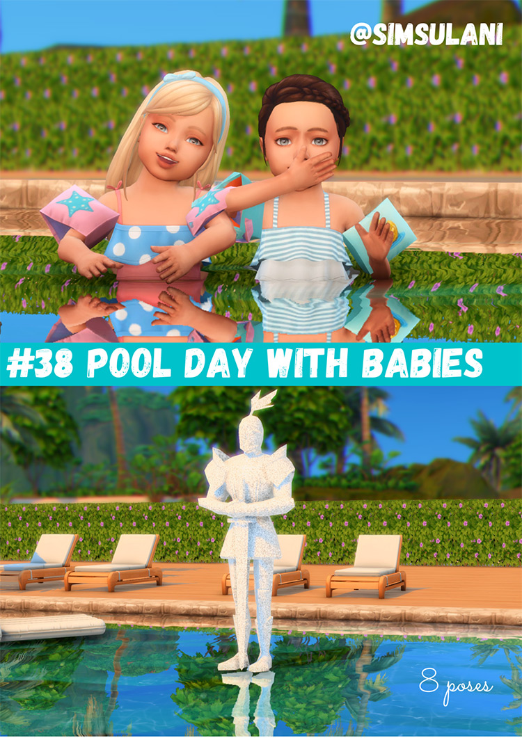 Pool Day With Babies for The Sims 4