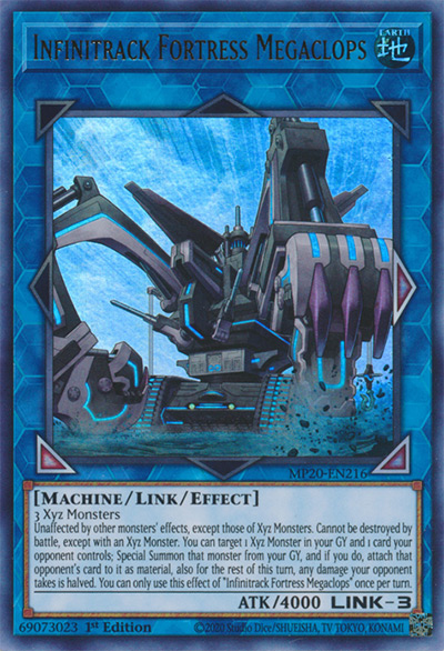 Infinitrack Fortress Megaclops YGO Card