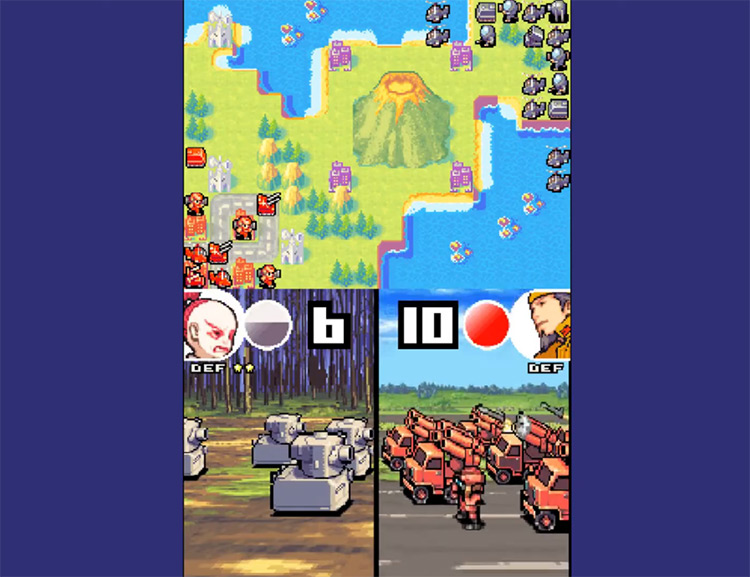 Advance Wars: Dual Strike gameplay