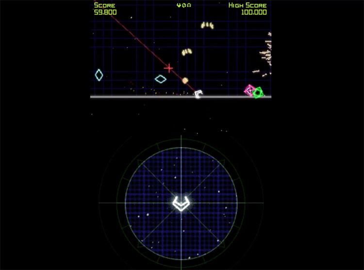 Geometry Wars: Galaxies gameplay