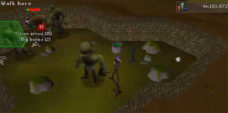 Moss Giants screenshot from OSRS