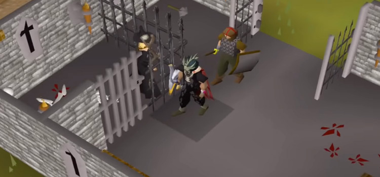 Inside Krystilia Jail in Old School RuneScape